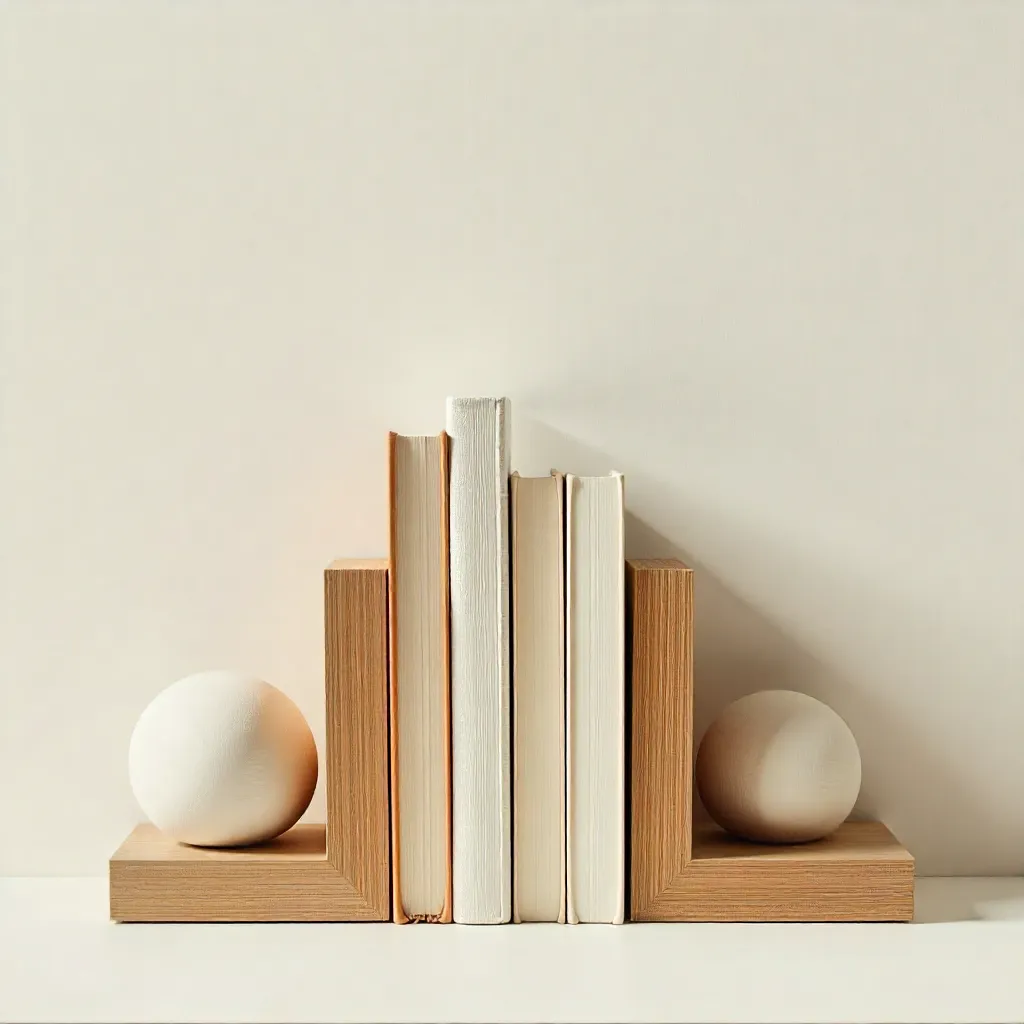 Limitierte Kollektion von Buchstützen in verschiedenen Designs und Materialien