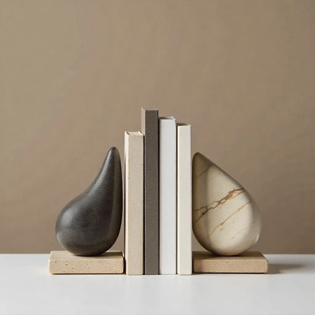 Bücherregal mit modernen Buchstützen-Designs