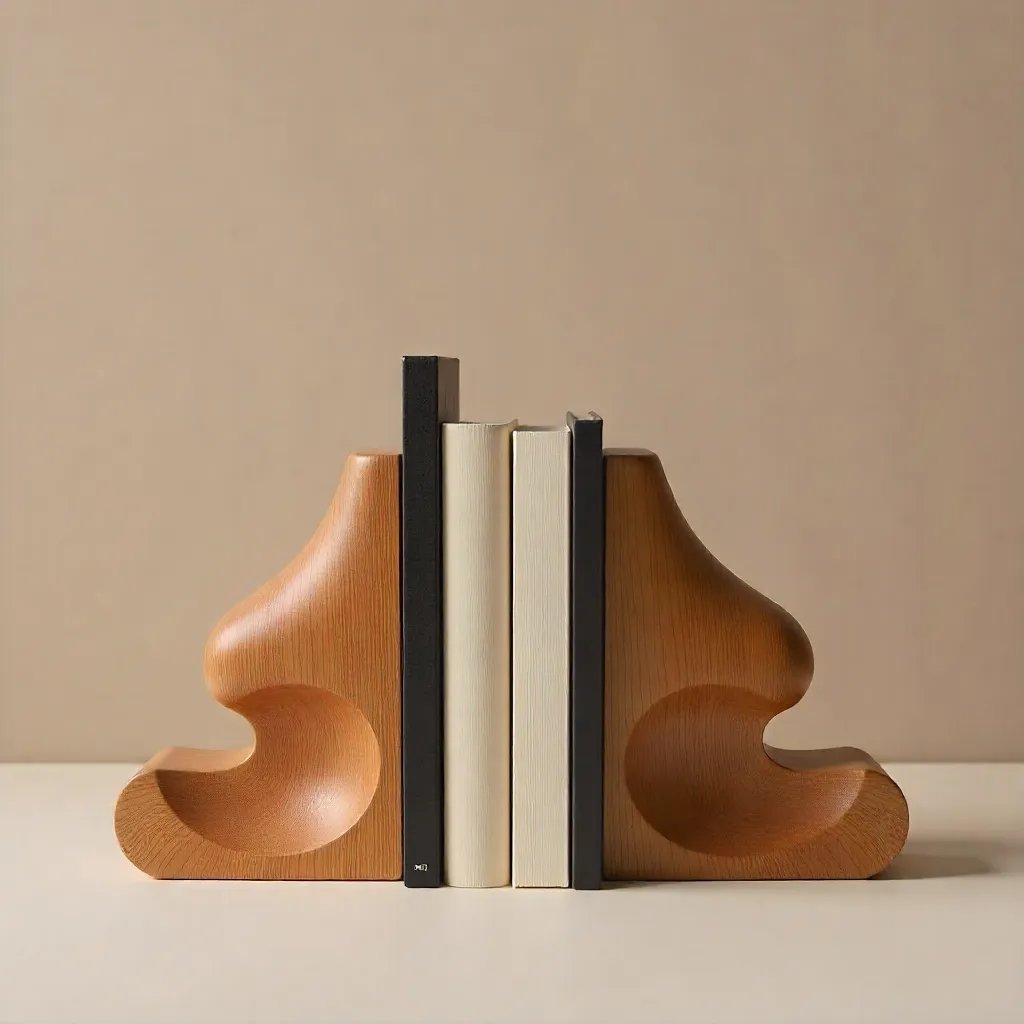 Buchstützen in verschiedenen Größen und Formen